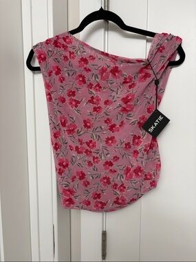 Skatie Pink Floral Sleeveless Top - Mischa top